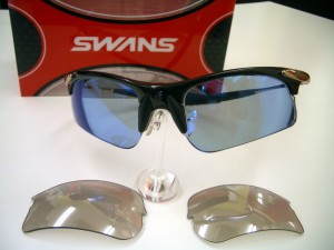 スワンズCYNIUM-RM-SCPBK　オリジナル度付スポーツサングラス　